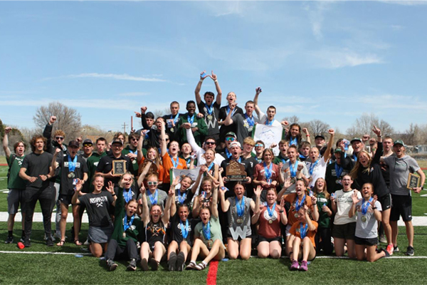 Montana Tech track and cross country team group photo